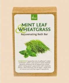 Mint Leaf & Wheatgrass Rejuvenating Bar Soap, 3.5 oz