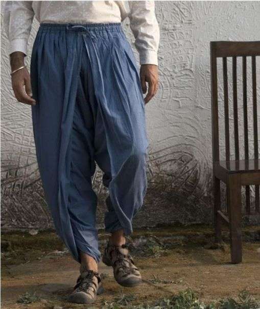 Proyog Womens Harem Dhoti Pants Organic Cotton Modal (India Ink