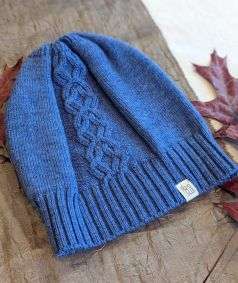 Woolen Knit Beanie, Marine Blue 