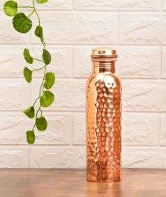 Water Bottle - Hammered Copper