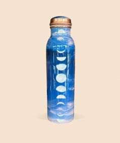 Mystic Moon Copper Water Bottle, 950 ml